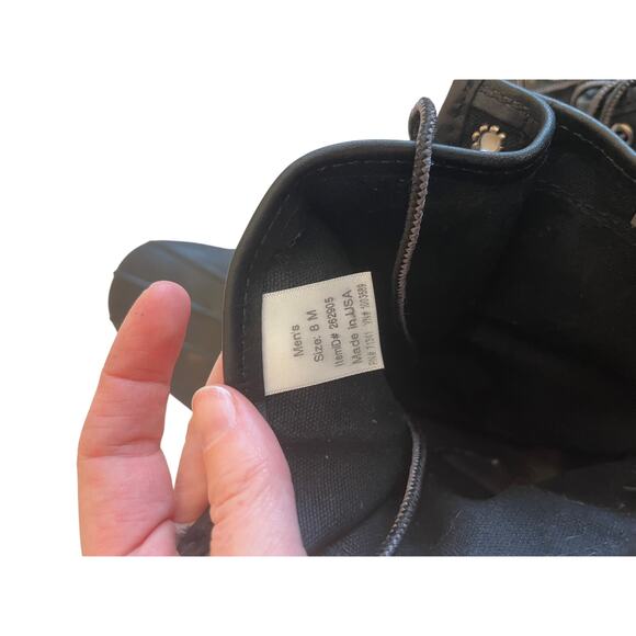 L.L. Bean Signature Black Waxed Canvas Duck Boots 8 - Picture 7 of 7